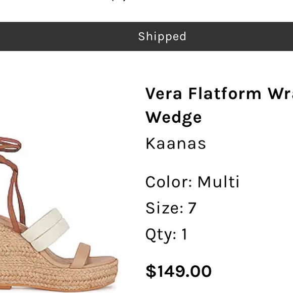 Wedge Kaanas shoes with straps - Picture 6 of 6